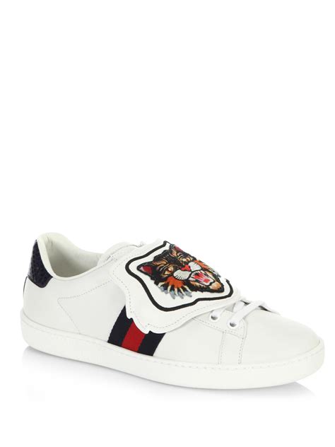 gucci lion shoes